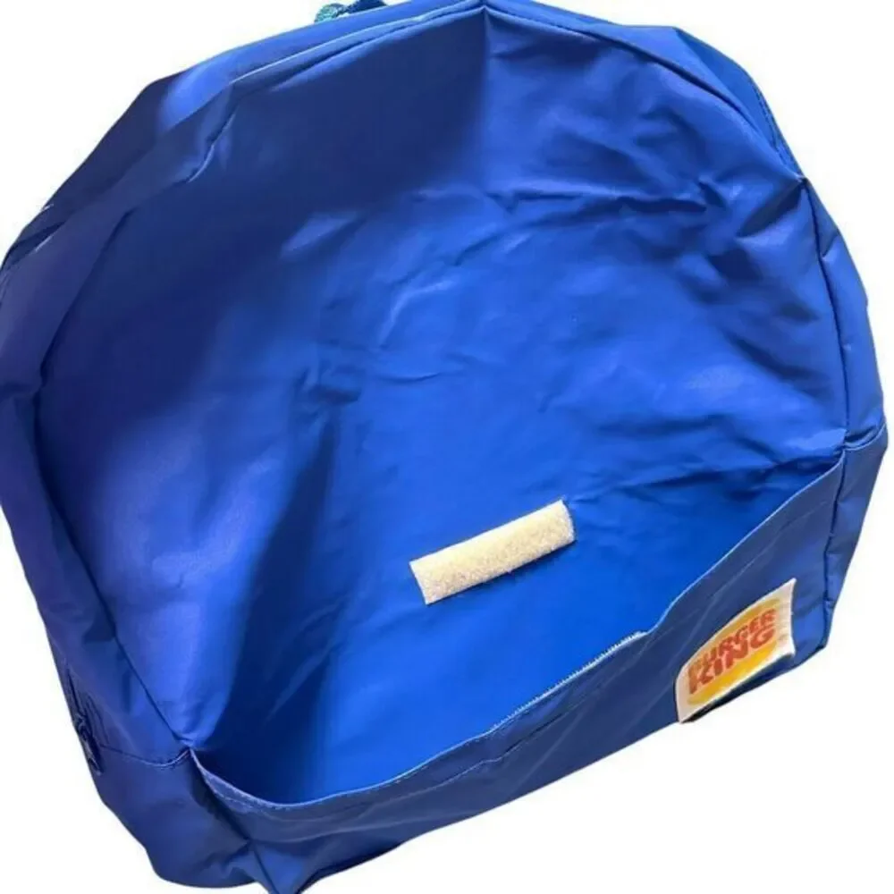 Vintage 80’s Burger King Backback Blue‎ Logo Front Pocket